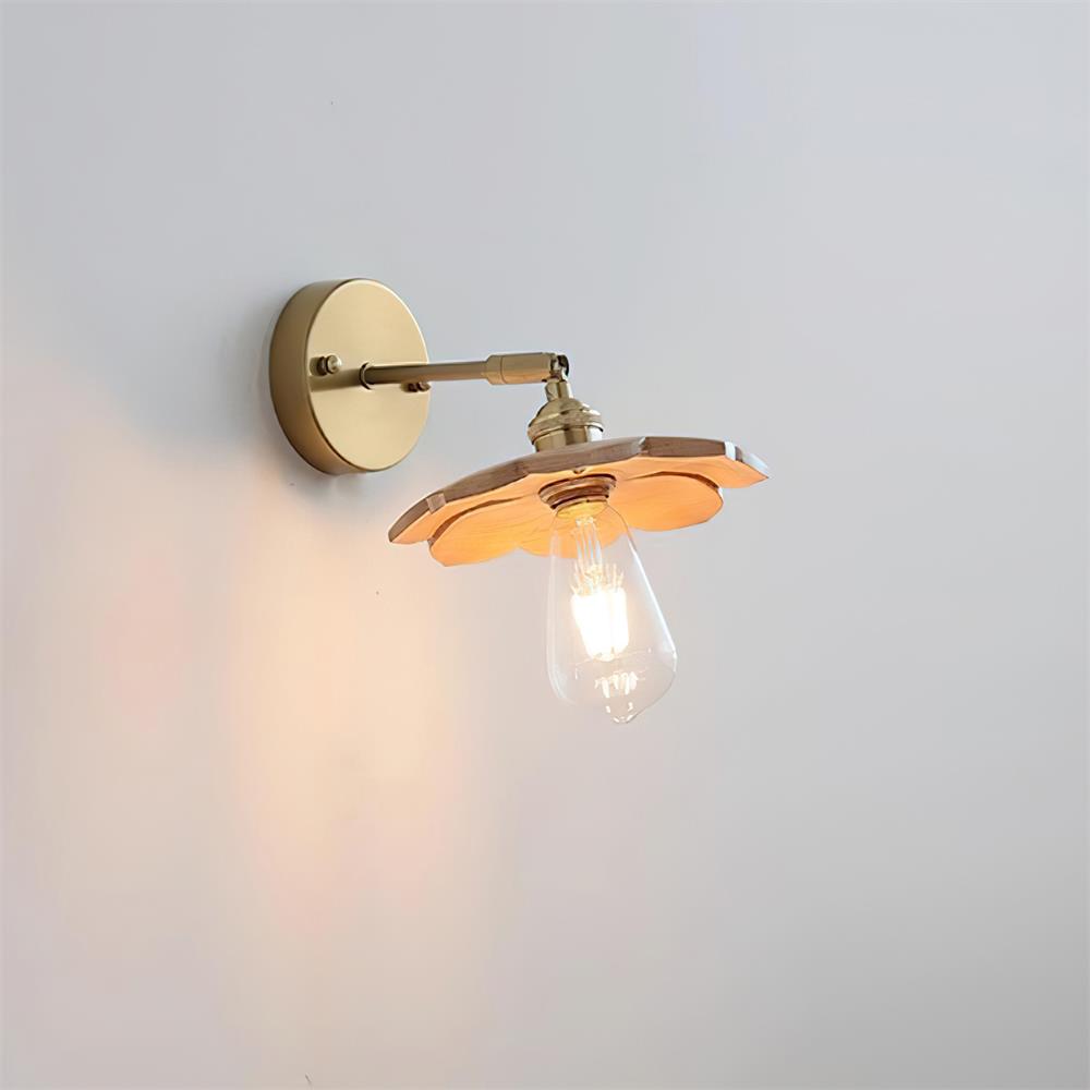 Toffee Bloom Wood Wall Lamp — product view 13