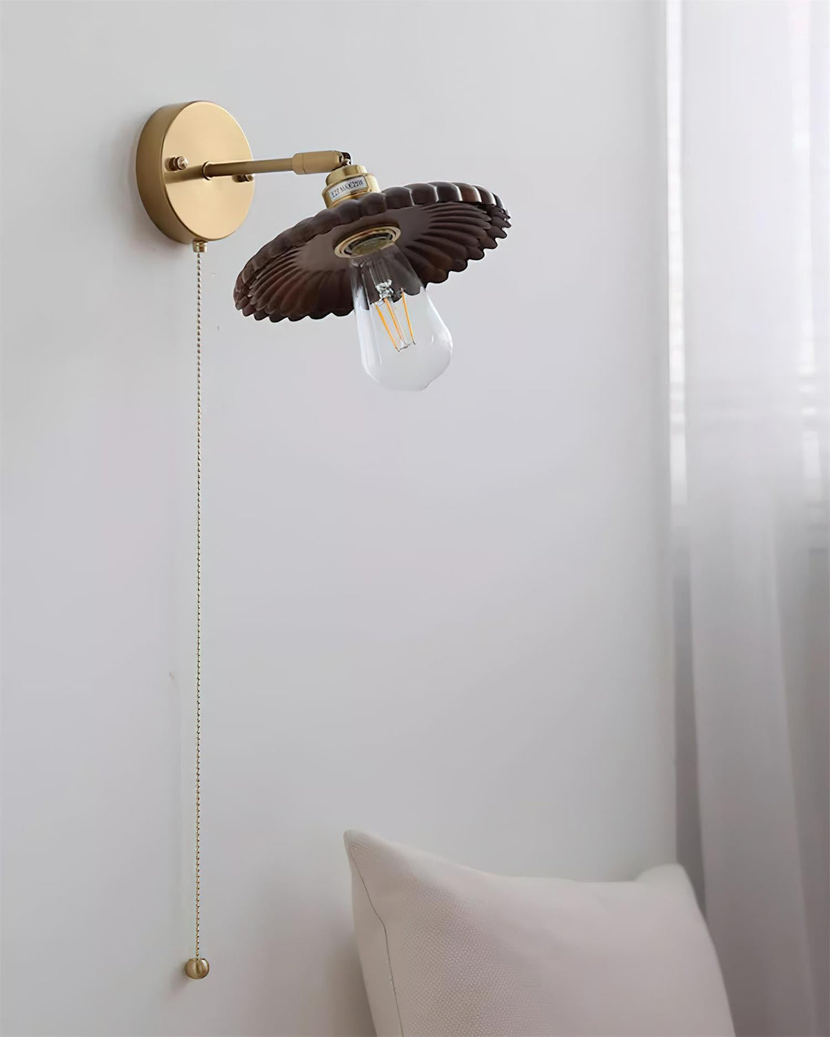 Toffee Bloom Wood Wall Lamp — product view 15