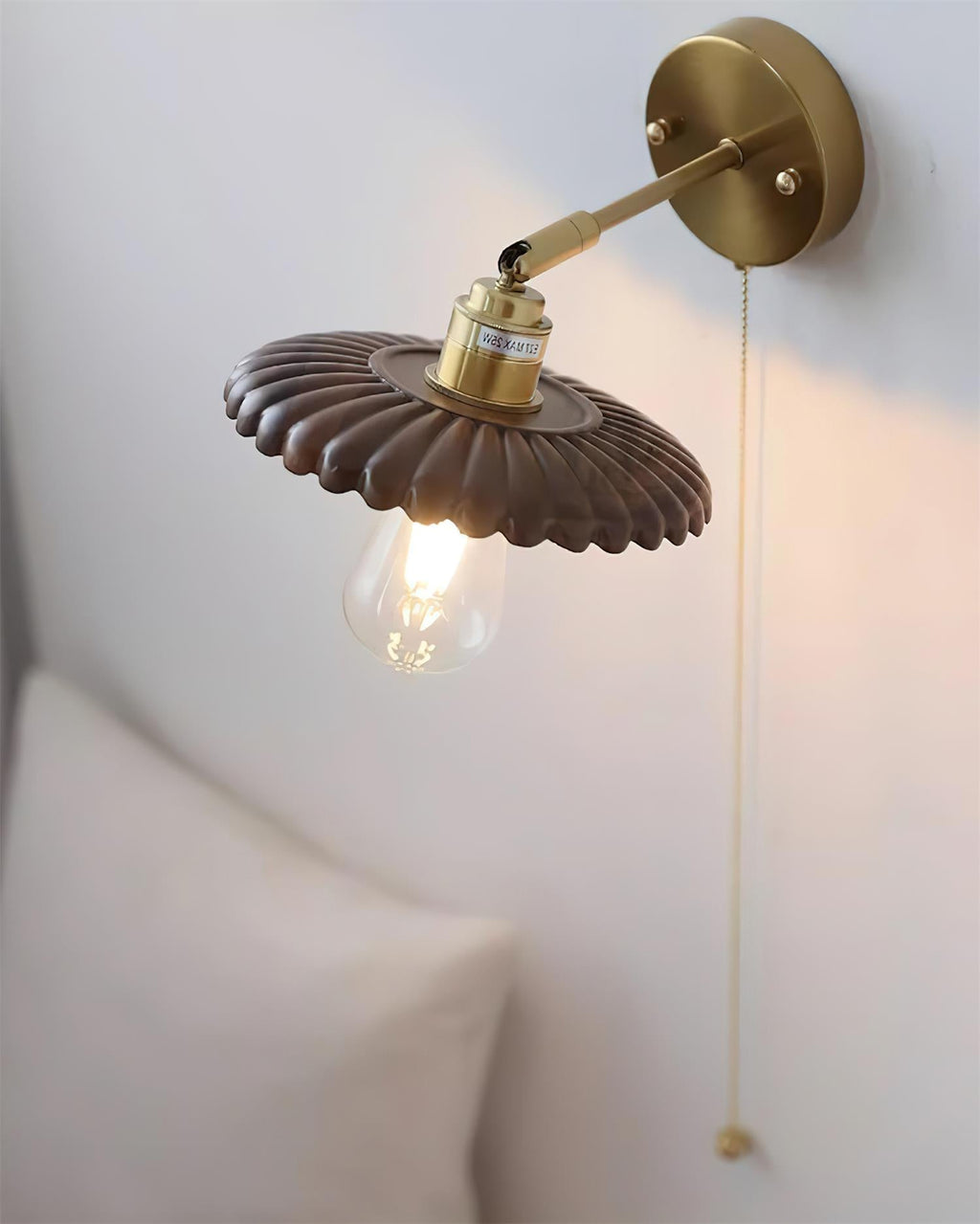 Toffee Bloom Wood Wall Lamp — product view 16