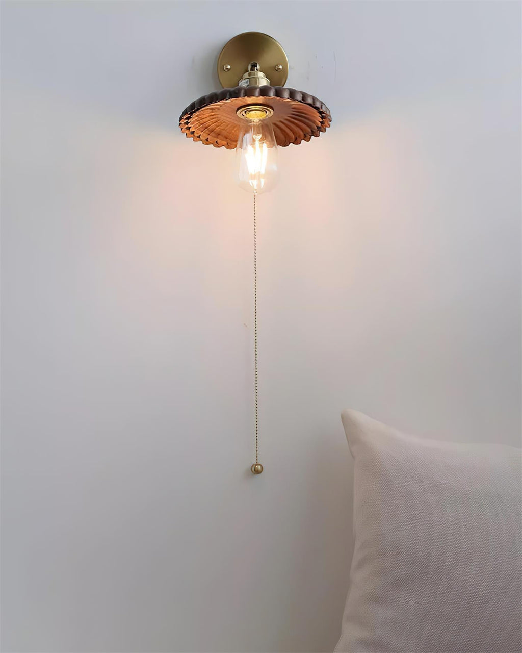 Toffee Bloom Wood Wall Lamp — product view 17