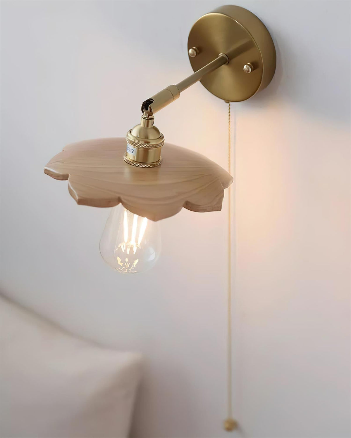 Toffee Bloom Wood Wall Lamp — product view 19
