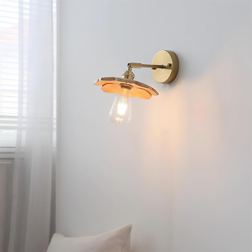 Toffee Bloom Wood Wall Lamp — product view 22