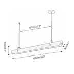 Bandolier Line Wood Chandelier — product view 6