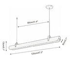 Bandolier Line Wood Chandelier — product view 7