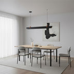 Bandolier Line Wood Chandelier — product view 11