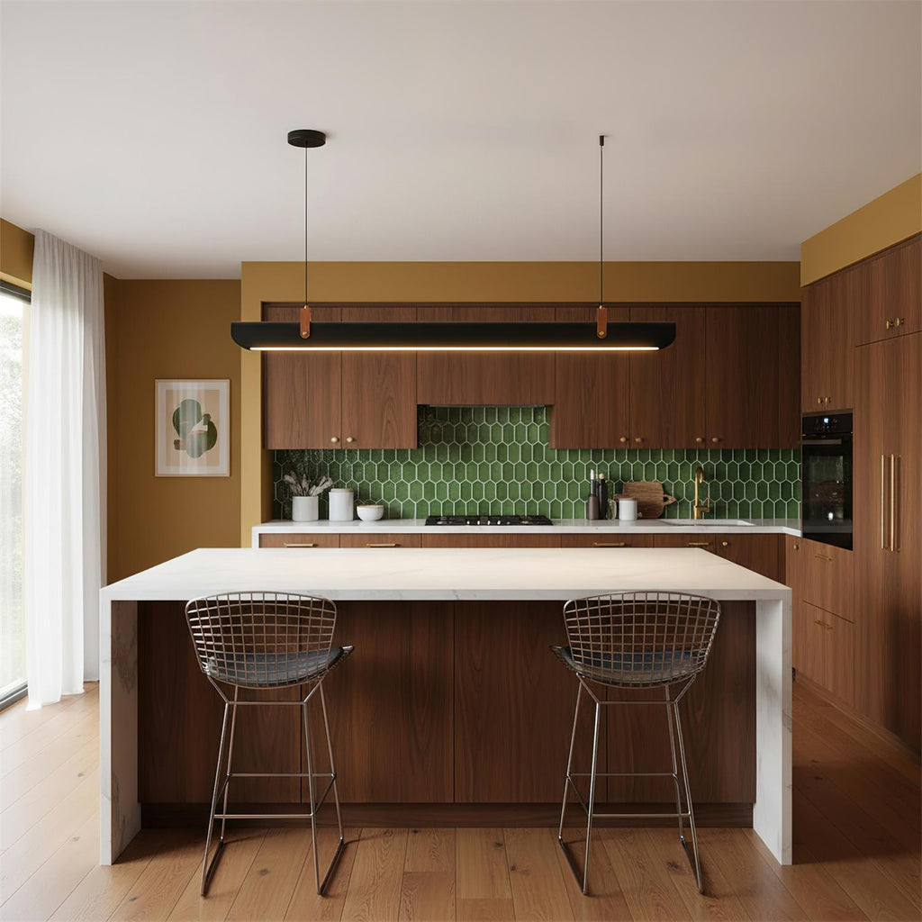 Bandolier Line Wood Chandelier — product view 12