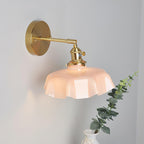 Skirted Ripple Glass Wall Lamp — product view 3