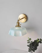 Skirted Ripple Glass Wall Lamp — product view 6