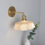 Skirted Ripple Glass Wall Lamp — product view 7