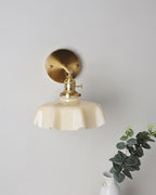 Skirted Ripple Glass Wall Lamp — product view 8