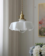 Skirted Ripple Glass Pendant Lamp — product view 3