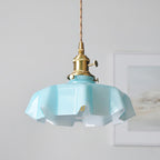 Skirted Ripple Glass Pendant Lamp — product view 6