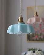 Skirted Ripple Glass Pendant Lamp — product view 7