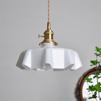 Skirted Ripple Glass Pendant Lamp — product view 8