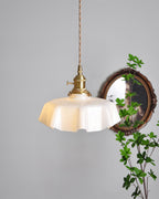 Skirted Ripple Glass Pendant Lamp — product view 10