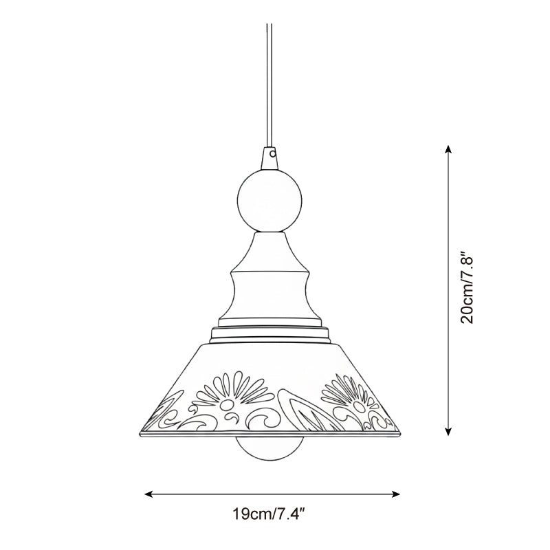 Delft Garden Wood Pendant Lamp — product view 5