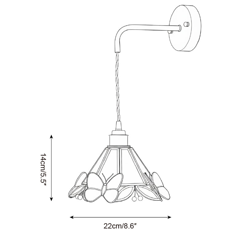 Butterfly Kaleido Glass Wall Lamp — product view 5