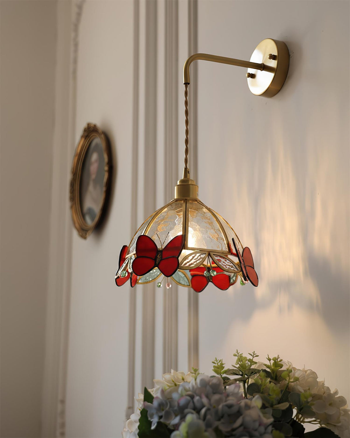 Butterfly Kaleido Glass Wall Lamp — product view 9
