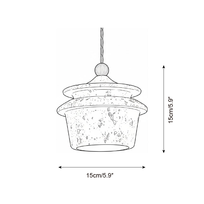 Papilio Travertine Pendant Lamp — product view 5