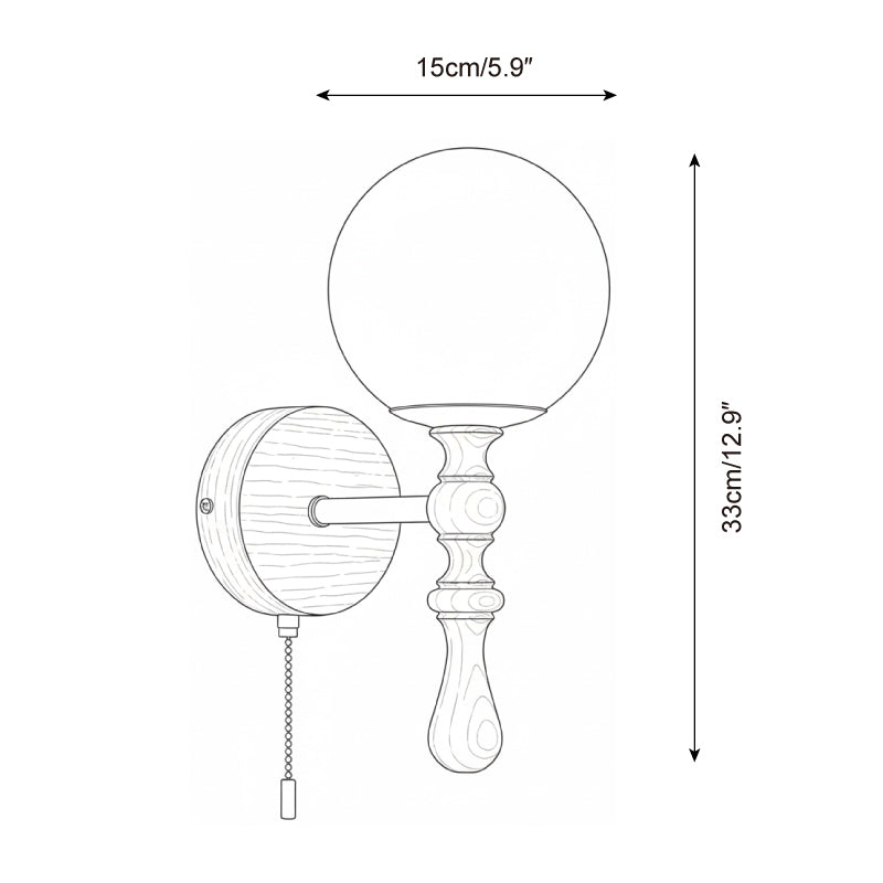 Scepter Glow Glass Wall Lamp — product view 5