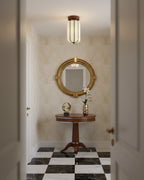 Ruby Streak Glass Ceiling Lamp — product view 4
