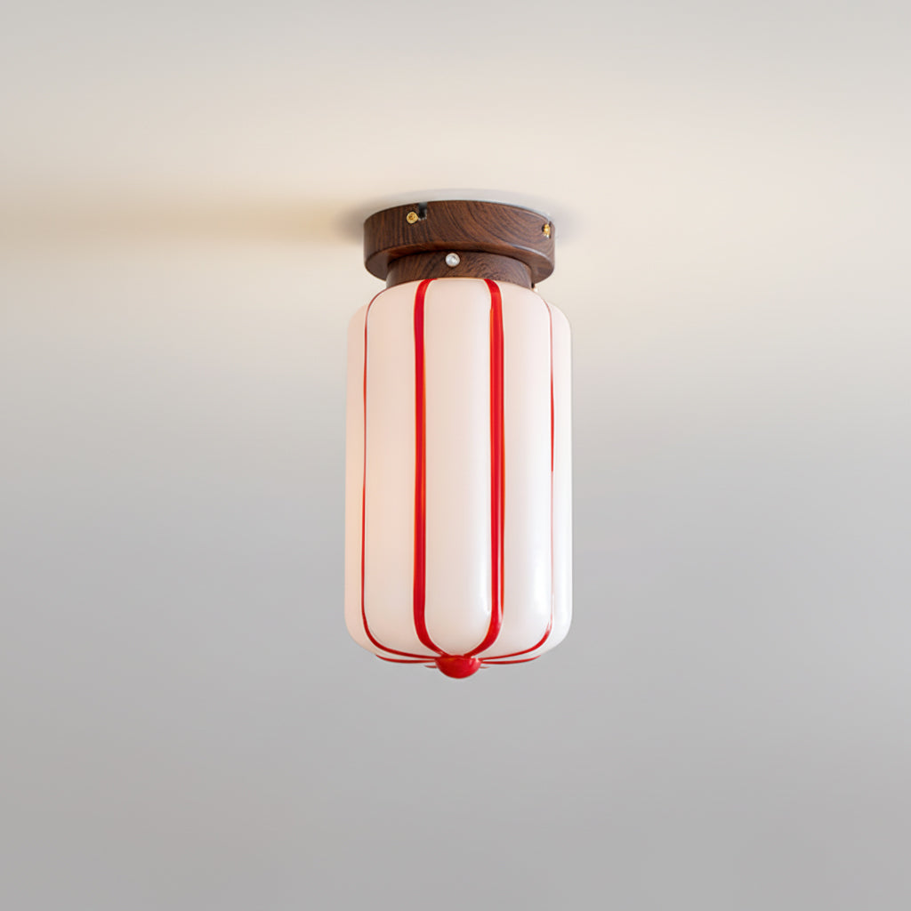Ruby Streak Glass Ceiling Lamp — product view 12