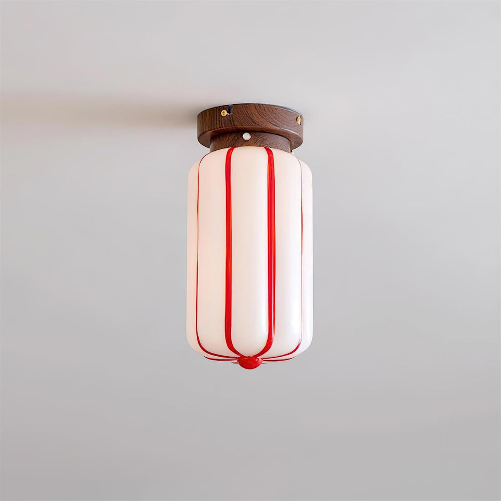 Ruby Streak Glass Ceiling Lamp — product view 13