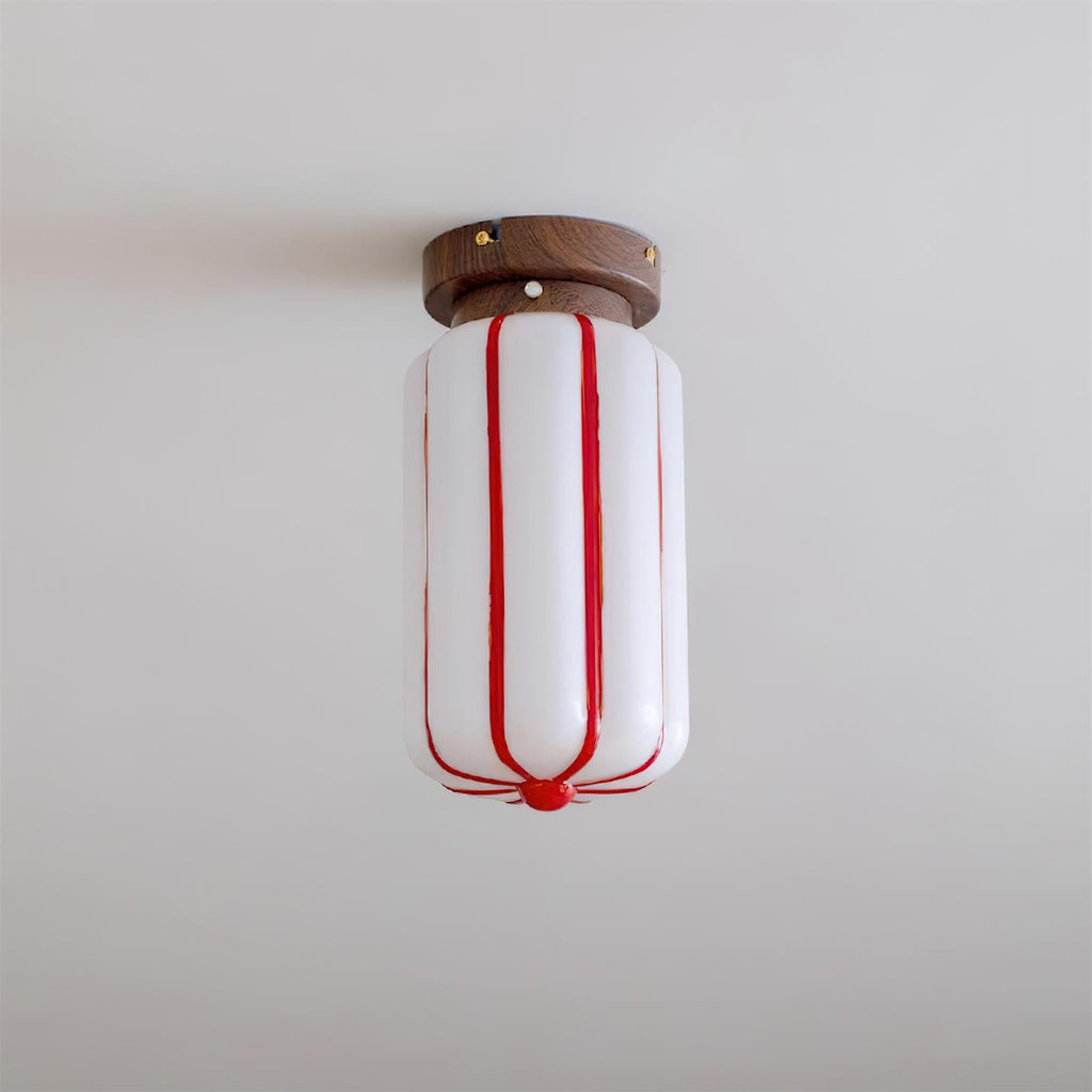 Ruby Streak Glass Ceiling Lamp — product view 14