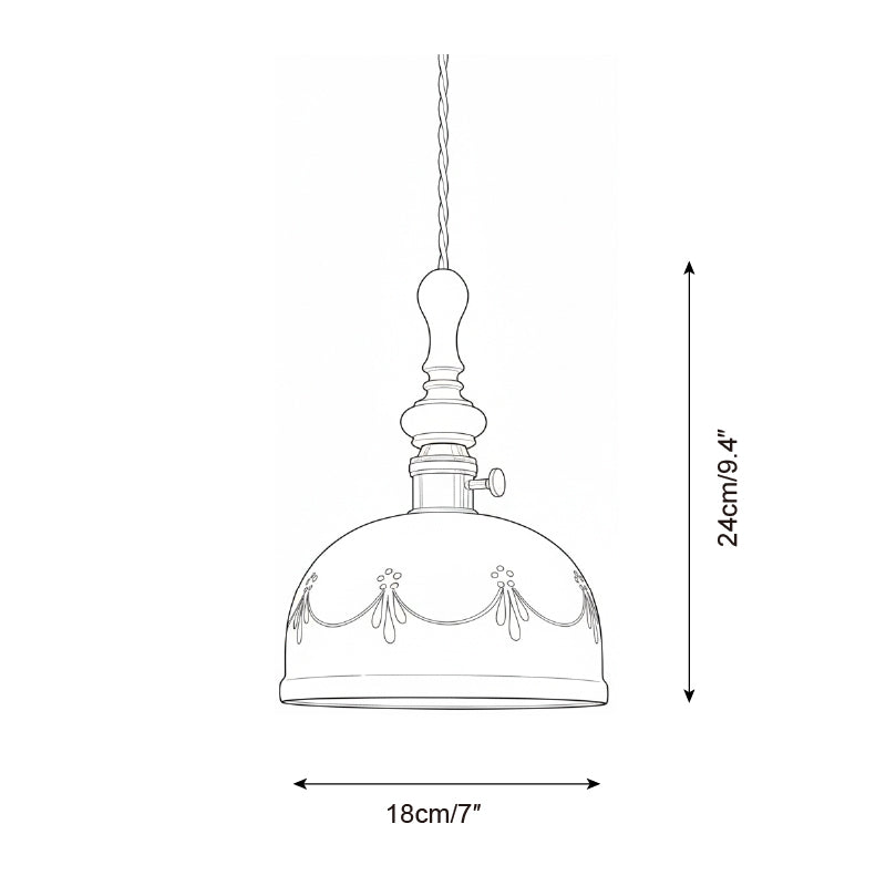 Belle Fleur Wood Pendant Lamp — product view 5