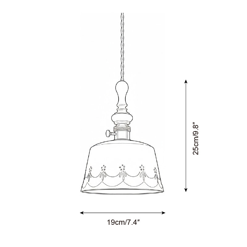 Belle Fleur Wood Pendant Lamp — product view 6