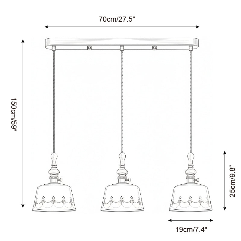 Belle Fleur Wood Pendant Lamp — product view 9
