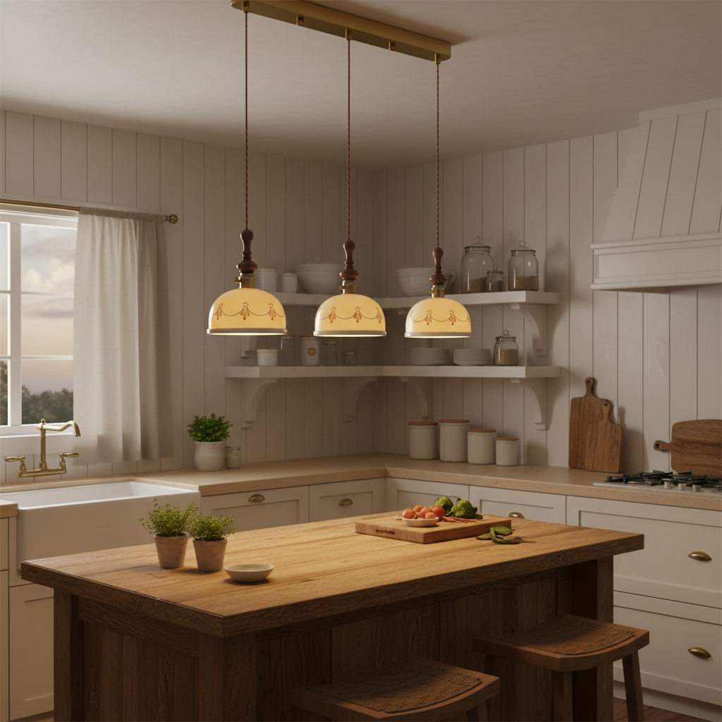 Belle Fleur Wood Pendant Lamp — product view 13
