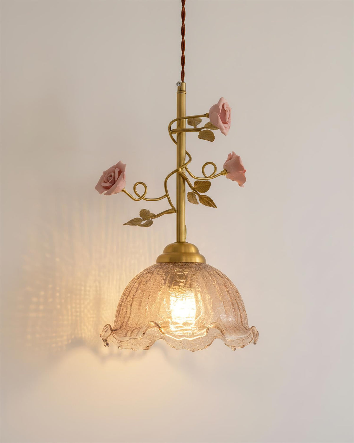 Rosy Reverie Glass Pendant Lamp — product view 4