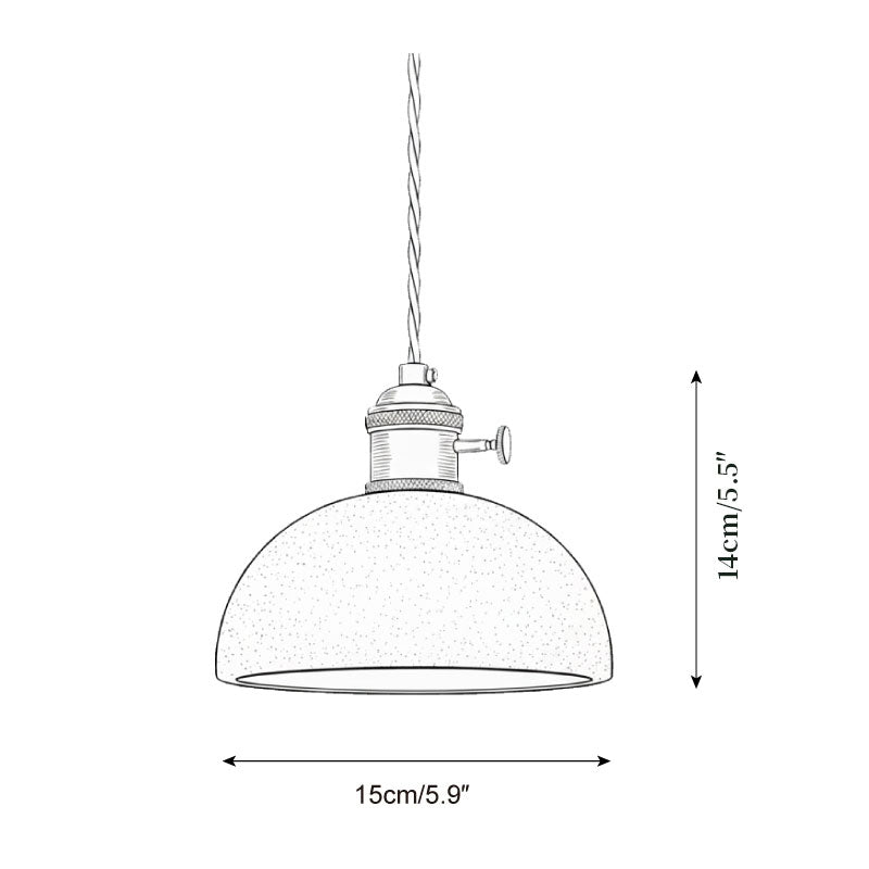 Sable Loop Travertine Pendant Lamp — product view 5