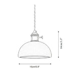 Sable Loop Travertine Pendant Lamp — product view 5