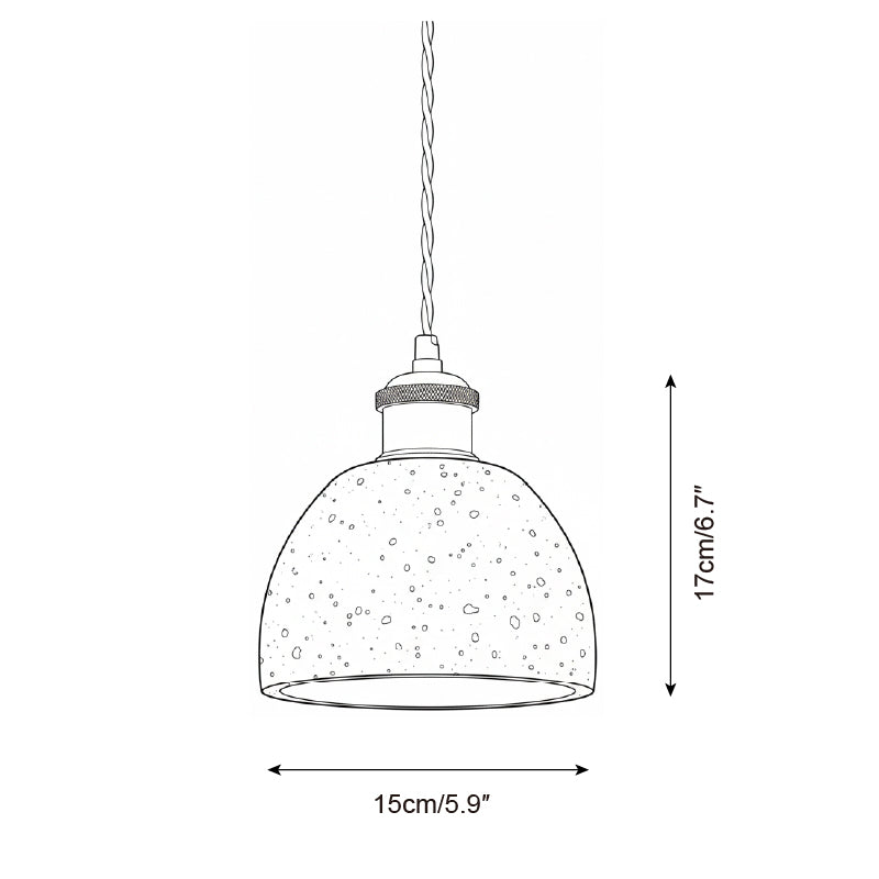 Sable Loop Travertine Pendant Lamp — product view 6