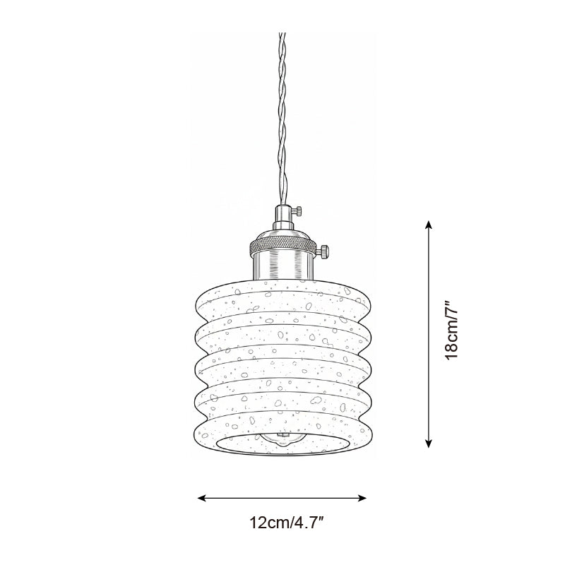 Sable Loop Travertine Pendant Lamp — product view 10
