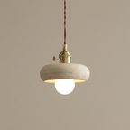 Sable Loop Travertine Pendant Lamp — product view 20