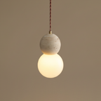 Sable Loop Travertine Pendant Lamp — product view 24