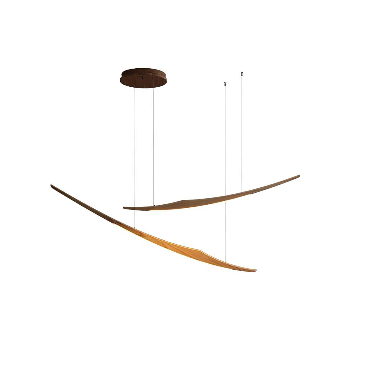 Kinetic Arc Wood Chandelier — product view 18