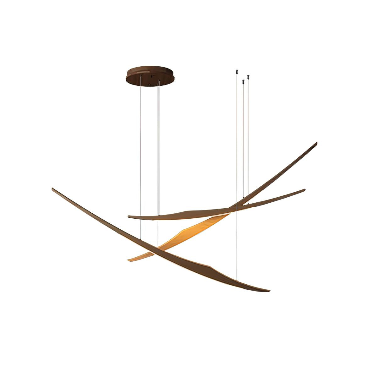 Kinetic Arc Wood Chandelier — product view 19