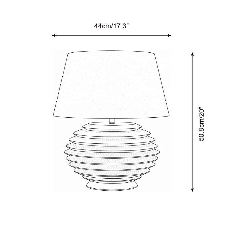 Serenity Strata Wood Table Lamp — product view 5