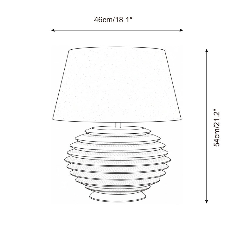 Serenity Strata Wood Table Lamp — product view 6