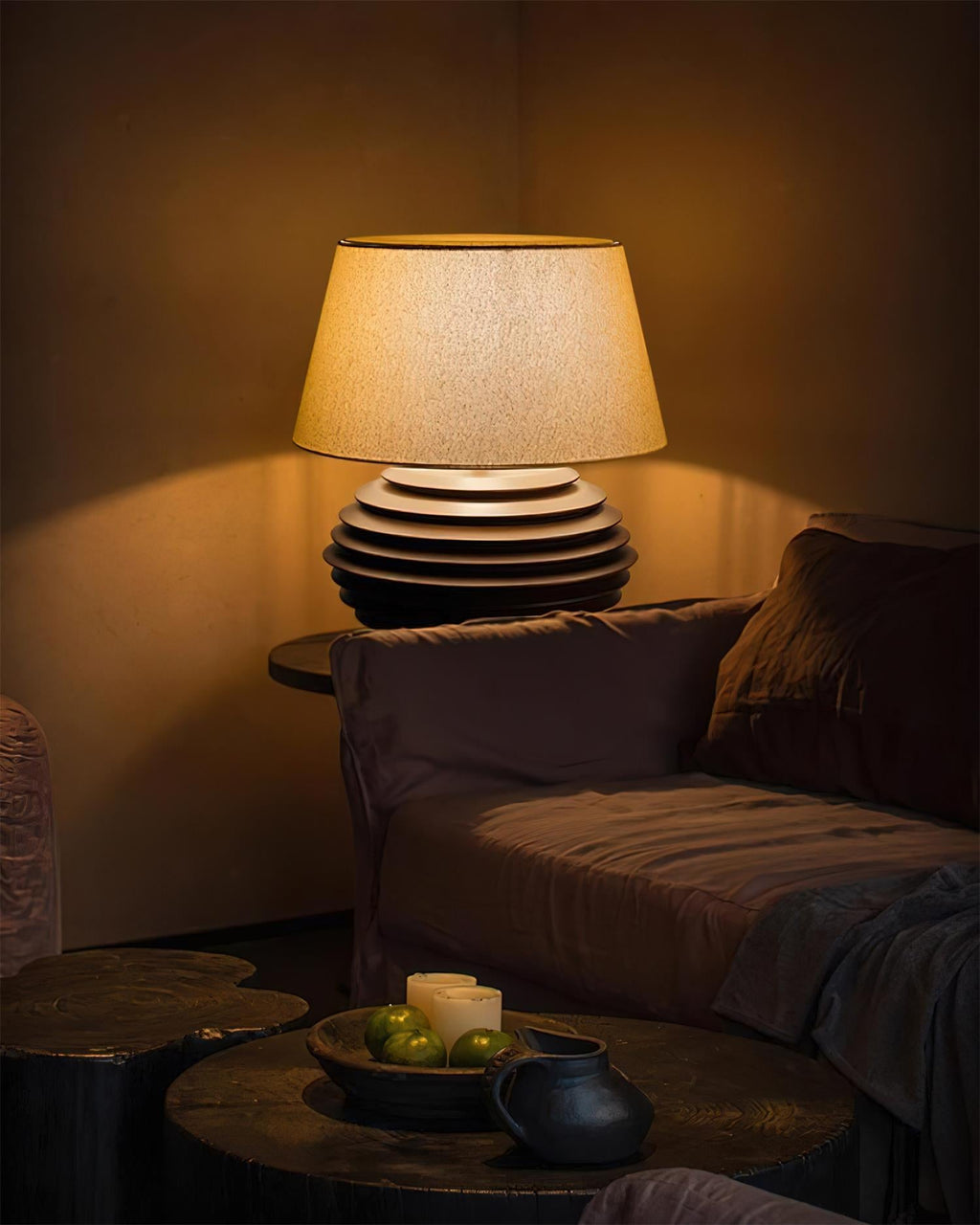 Serenity Strata Wood Table Lamp — product view 12