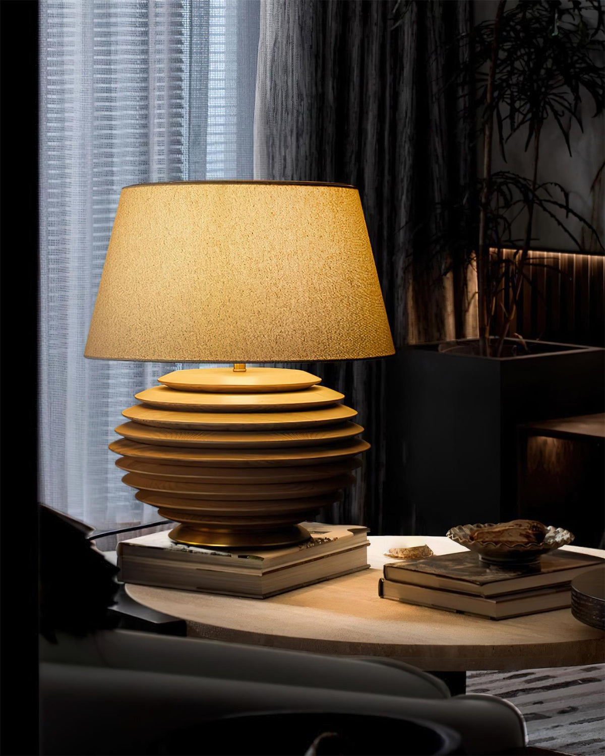 Serenity Strata Wood Table Lamp — product view 13