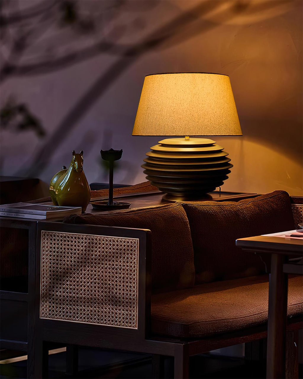 Serenity Strata Wood Table Lamp — product view 18