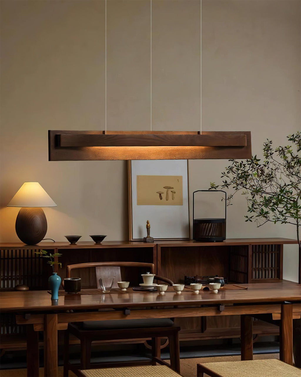 Nebula Loom Wood Chandelier — product view 2