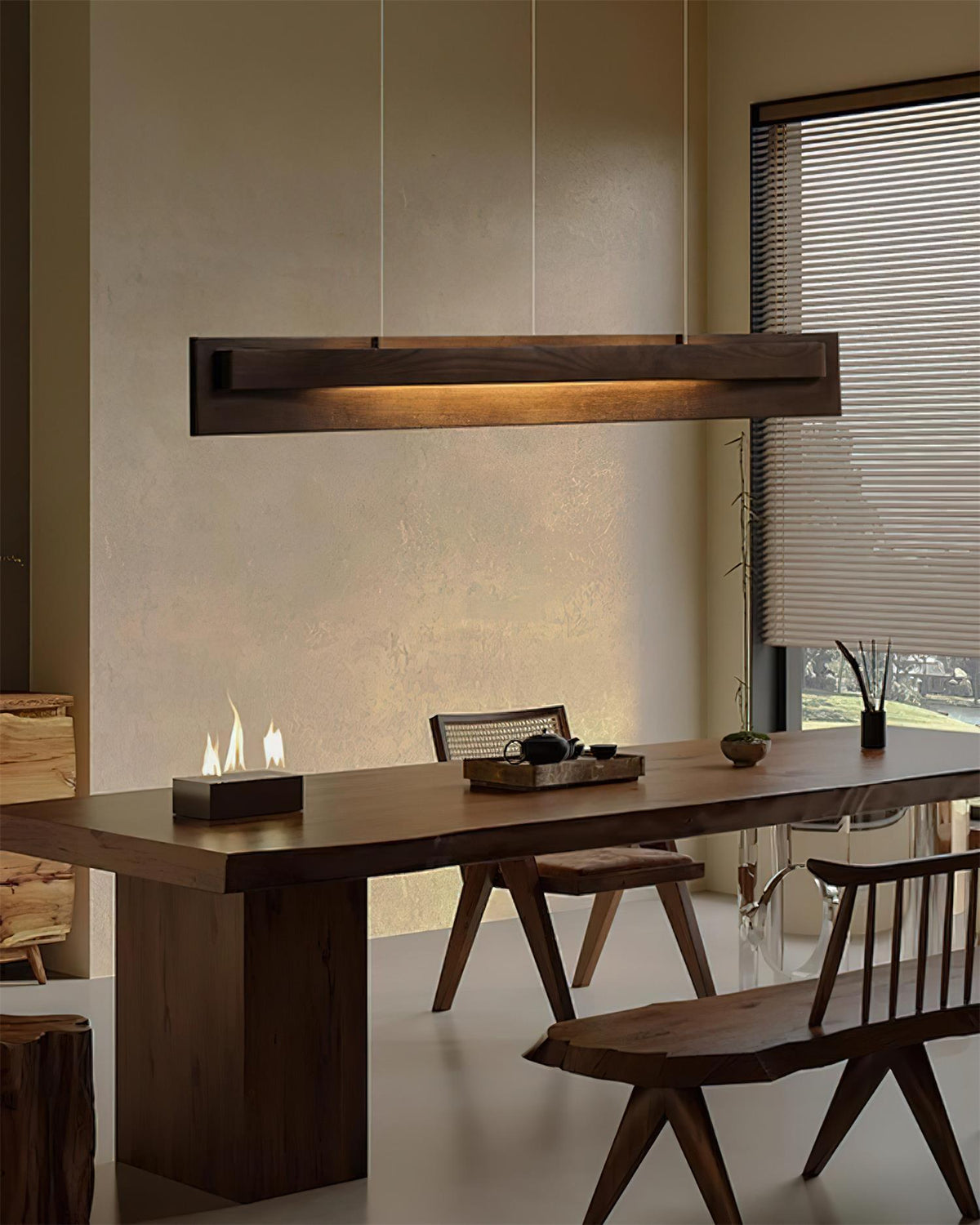 Nebula Loom Wood Chandelier — product view 3