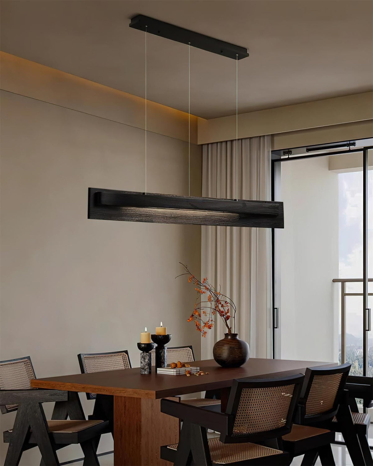 Nebula Loom Wood Chandelier — product view 9