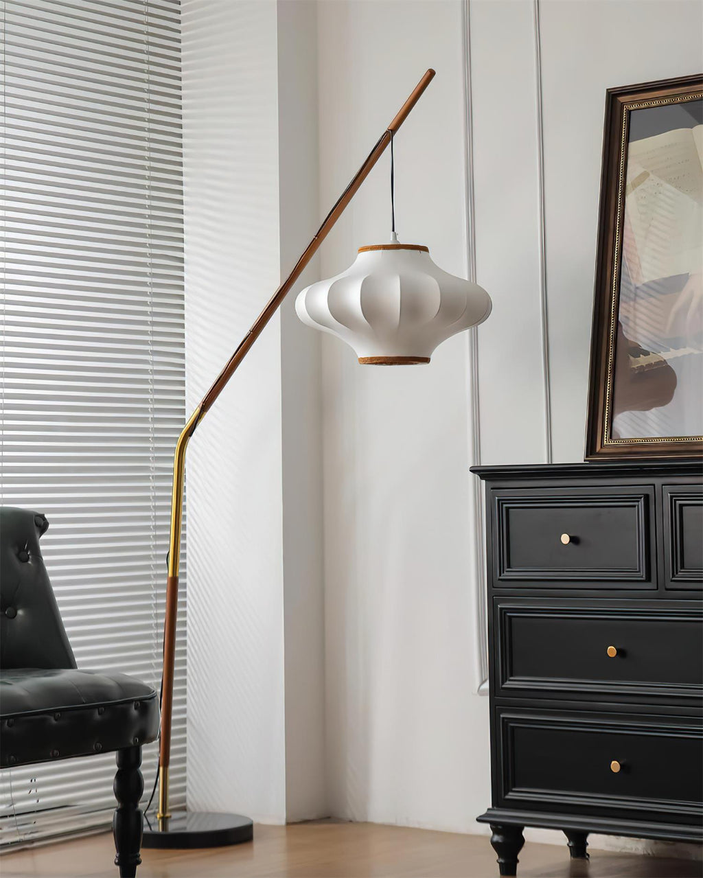 Hikari Marble Floor Lamp — product view 2